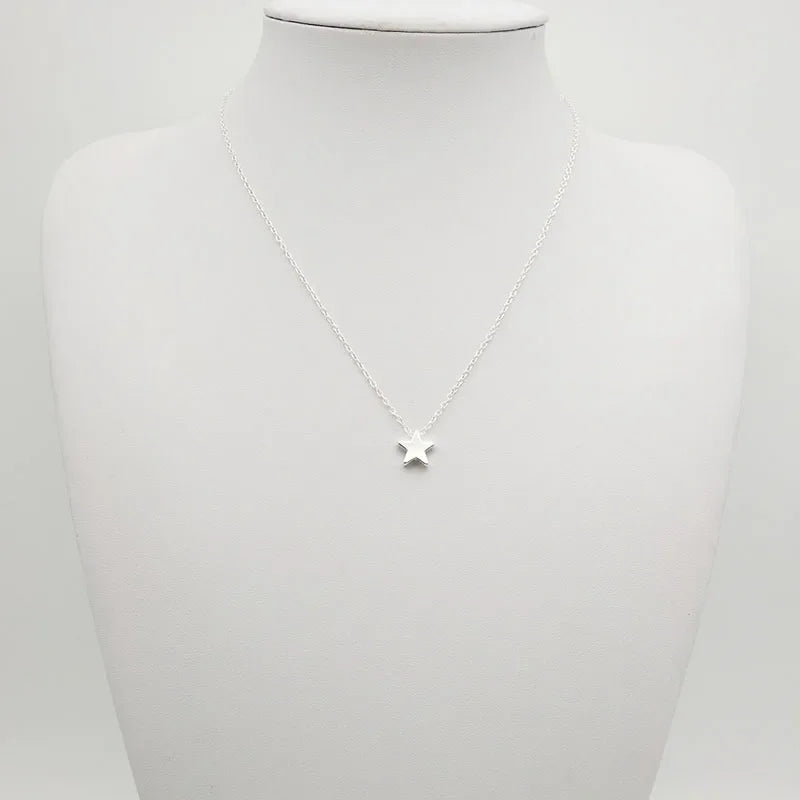2024年新作レディースチョーカーゴールド/シルバーカラーチェーンスターハートチョーカーネックレスジュエリーCollana Kolye Bijoux Collares Mujer Collier