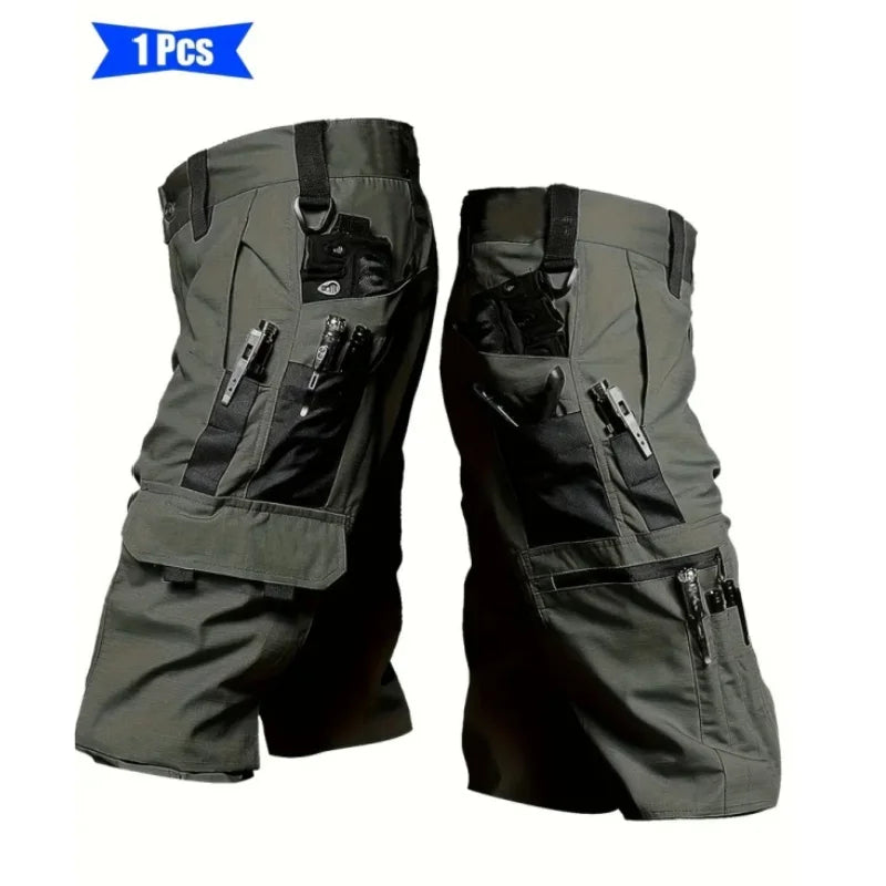 Men's Outdoor Hiking Workwear Shorts Tactical Shorts Multifunctional Pockets Suitable for Hiking Mountaineering Fishing Cycling