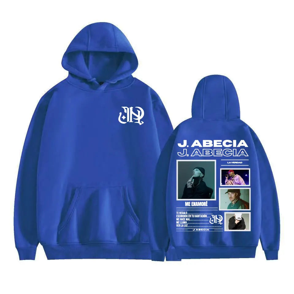 Rapper J Abecia La Verdad Album Tour Hoodies Men Women Harajuku Hip Hop Music Sweatshirt Casual Long Sleeve Pullovers Streetwear