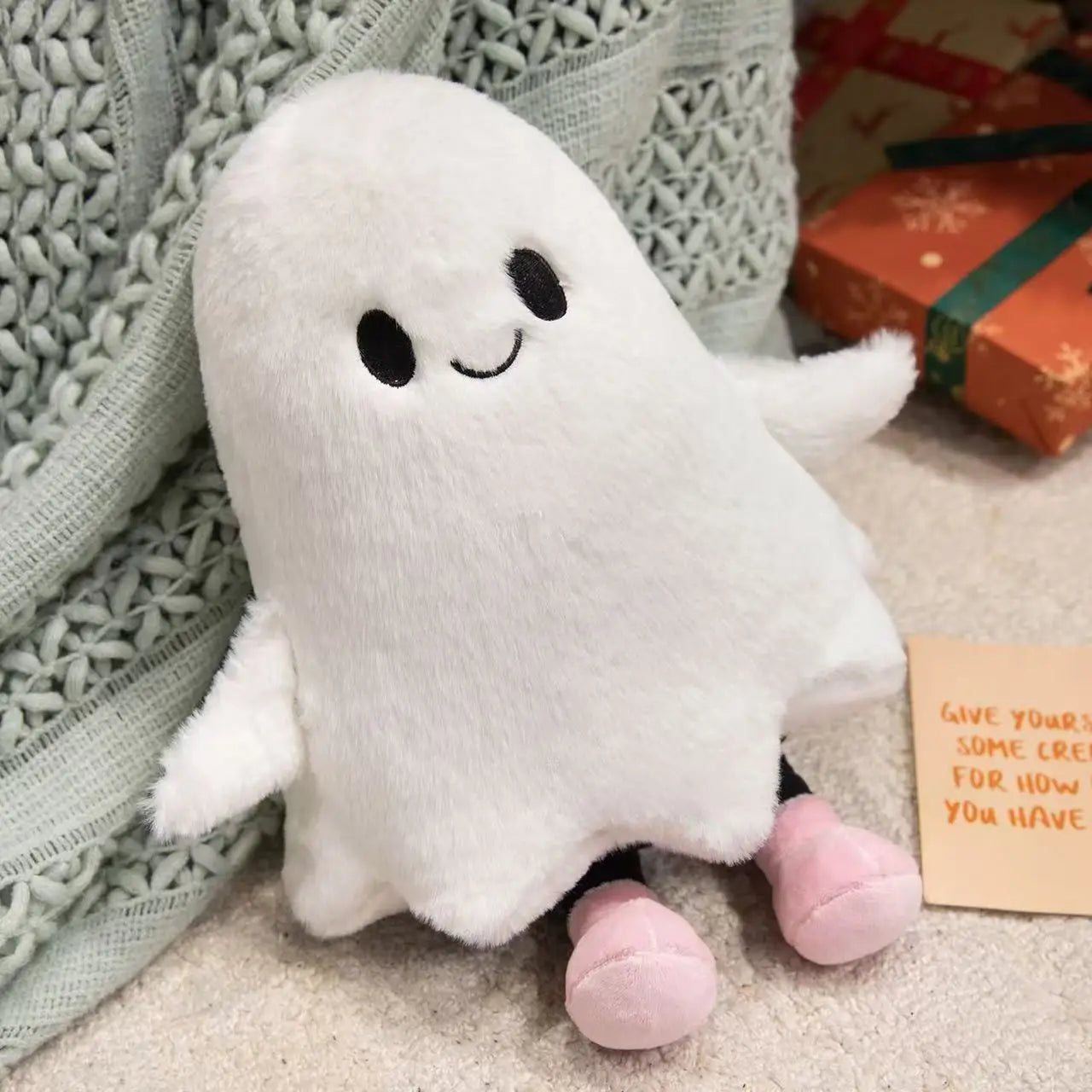 Latest Halloween Ghost Pumpkin Doll Stuffed Plush Toy Handmade Doll Cartoon Anime Cute Birthday Gift for Friends Fun Doll