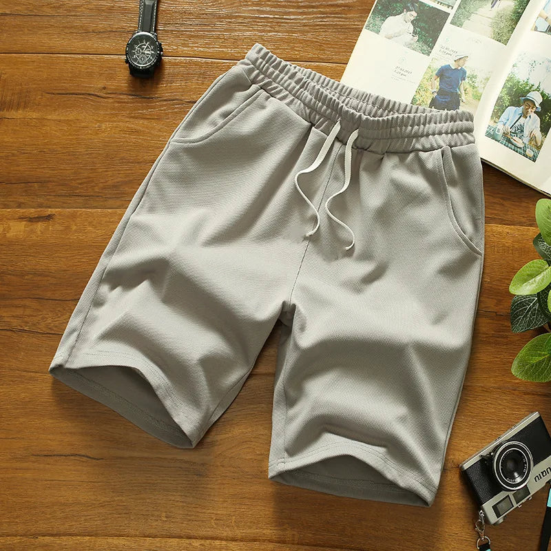 Summer Breathable Men Mesh Shorts Gym Bodybuilding Casual Loose Shorts Joggers Outdoor Fitness Beach Short Pants Sweatpant L-4XL