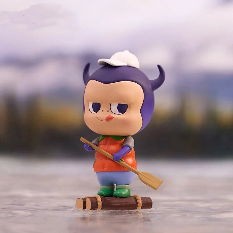 Pop Mart Labubu Elf Wilderness Travel Series Camping Confirmed Guess Bag Caja Ciega Toy Cartoon Animals for Girls Gift