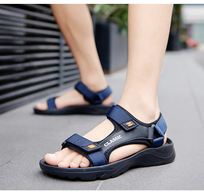 Men Sandals Summer Leisure Beach Holiday Sandals Men Shoes 2023 New Outdoor Sneakers Male Retro Comfortable Casual Sandals Men