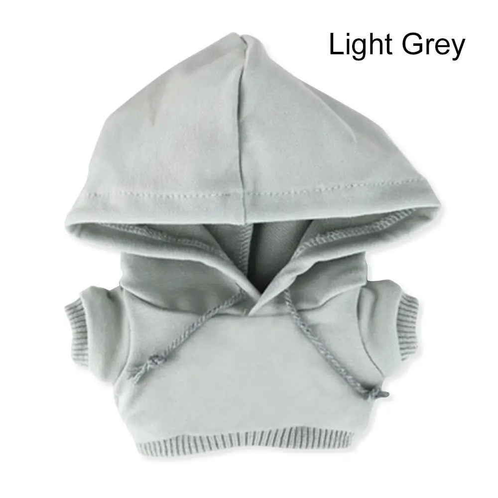10/15cm/20cm コットンドール用ハンドメイドファッション服パーカー、1/12 BJDドール用スウェットシャツ衣装、1/11 1/12 OB11用トップス