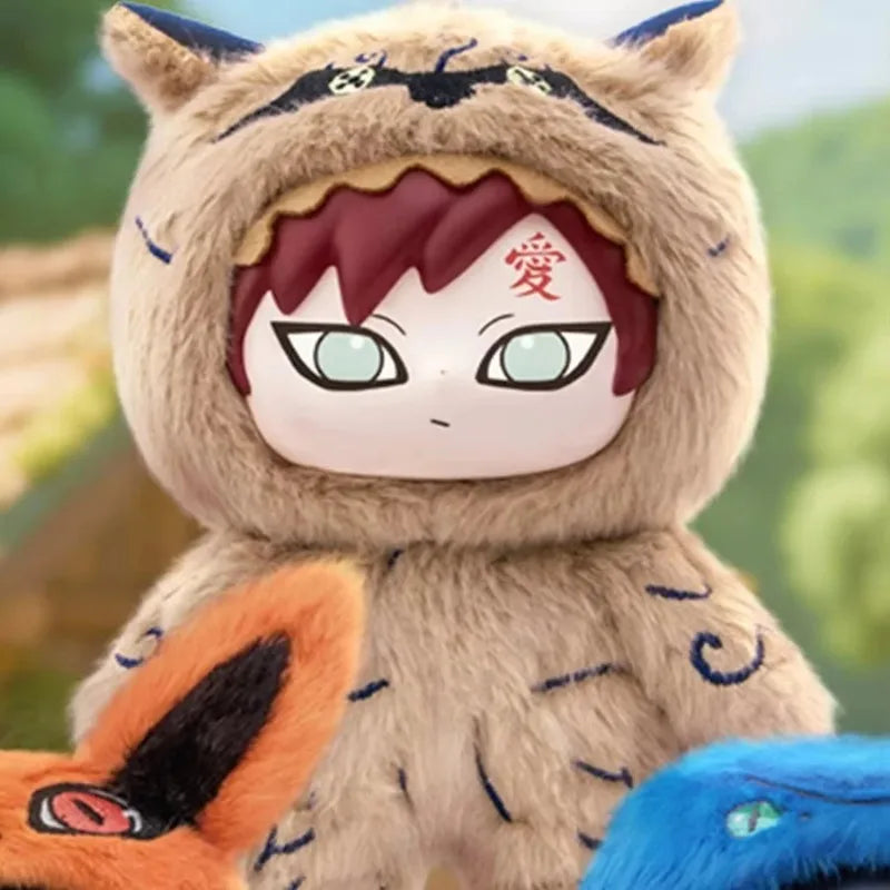 Original BANDAI Eaki Naruto Uzumaki Naruto Blind Box Shippuden Beast Party Series Plush Doll Anime Characters Are Cute Toys Gift