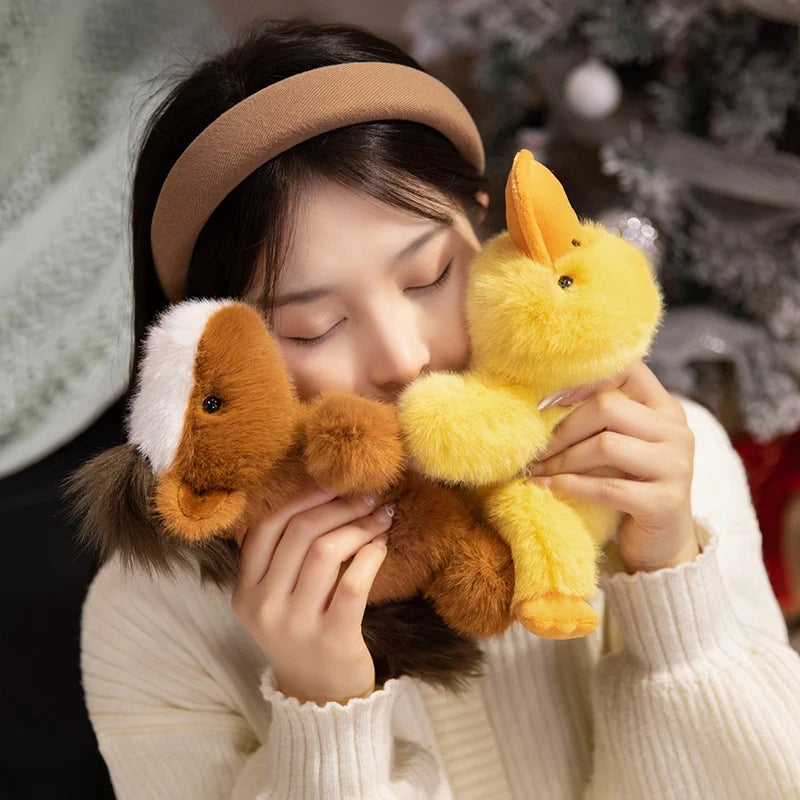 Animals Plush Toys Cute Frog/Duck/Cow/Horse Dolls Soft Birthday Gift For Girls And Children Accompany Appease Stuffed Dolls
