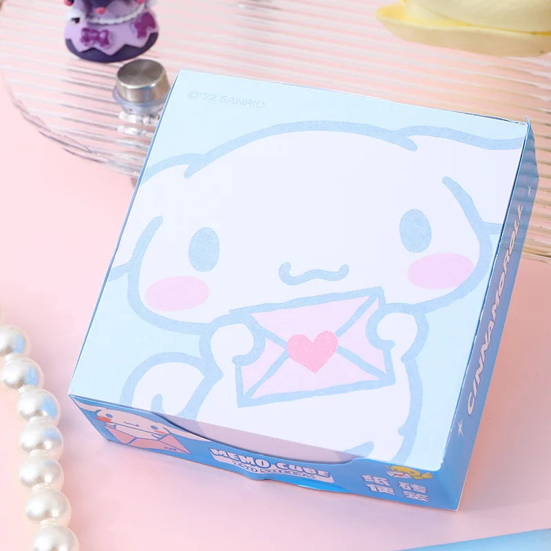 250 Pieces of Sanrio Creative Cute Kuromi Cinnamon Dog Family Sticky Notes Ins Girls Cartoon High-value Hand Note Stickers