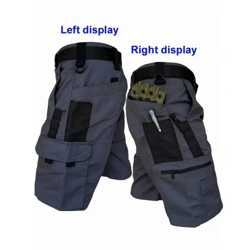 Men's Outdoor Hiking Workwear Shorts Tactical Shorts Multifunctional Pockets Suitable for Hiking Mountaineering Fishing Cycling