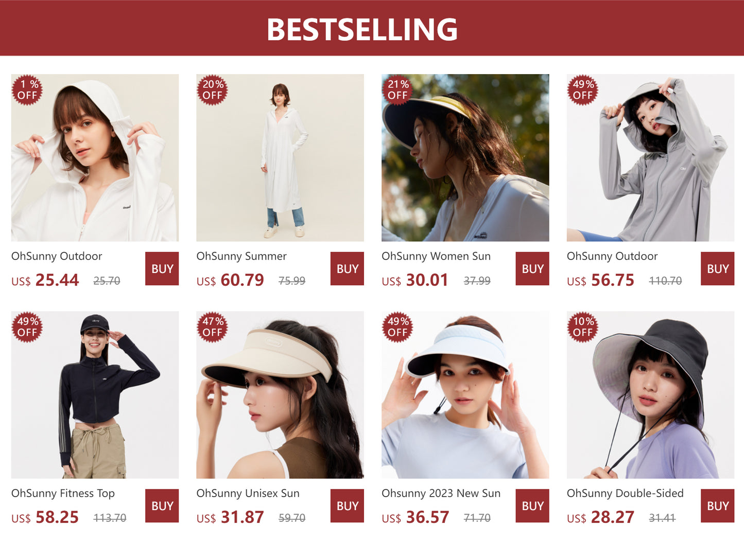 OhSunny レディース ワイドレッグパンツ 日焼け防止 UVカット UPF50+ オーバーサイズ カジュアル トラウザーズ ストリートウェア ルーズストレート フルパンツ 新作