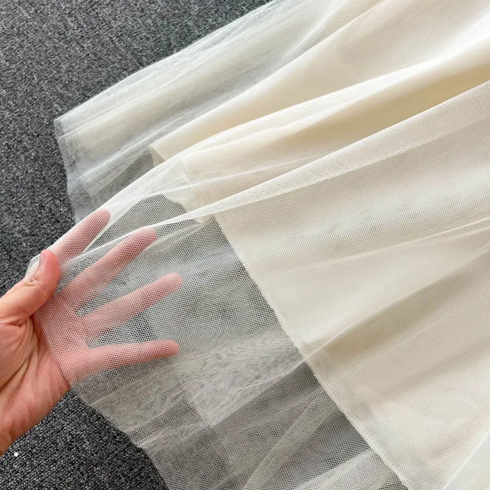 France Vintage Bow Mesh Wedding Runway Party Dresses Women Summer Fashion Elegant Strap Graduation Evening Vestidos Ladies Robe