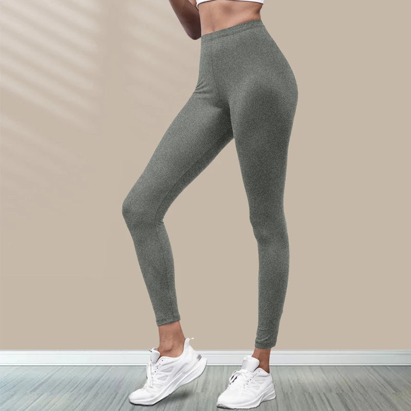 Women's Super Soft Leggings High Elasticity No See Through Workout Yoga Running Athletic Push Up Gym Long Fitness Leggings