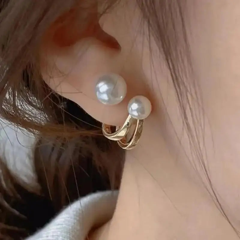 925 Silver Needle Korean Fashion Bowknot Tulip Earrings For Women Jewelry 2025 Trending New Women's White Flower Earrings Brinco
