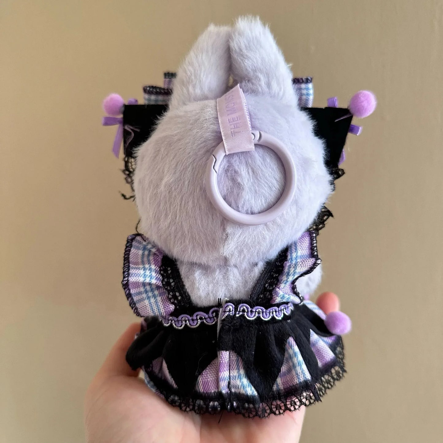 For 17cm Doll'S Clothes Outfit Accessories For Korea Kpop Kuromi Labubu clothes purple dress Clothing Gift