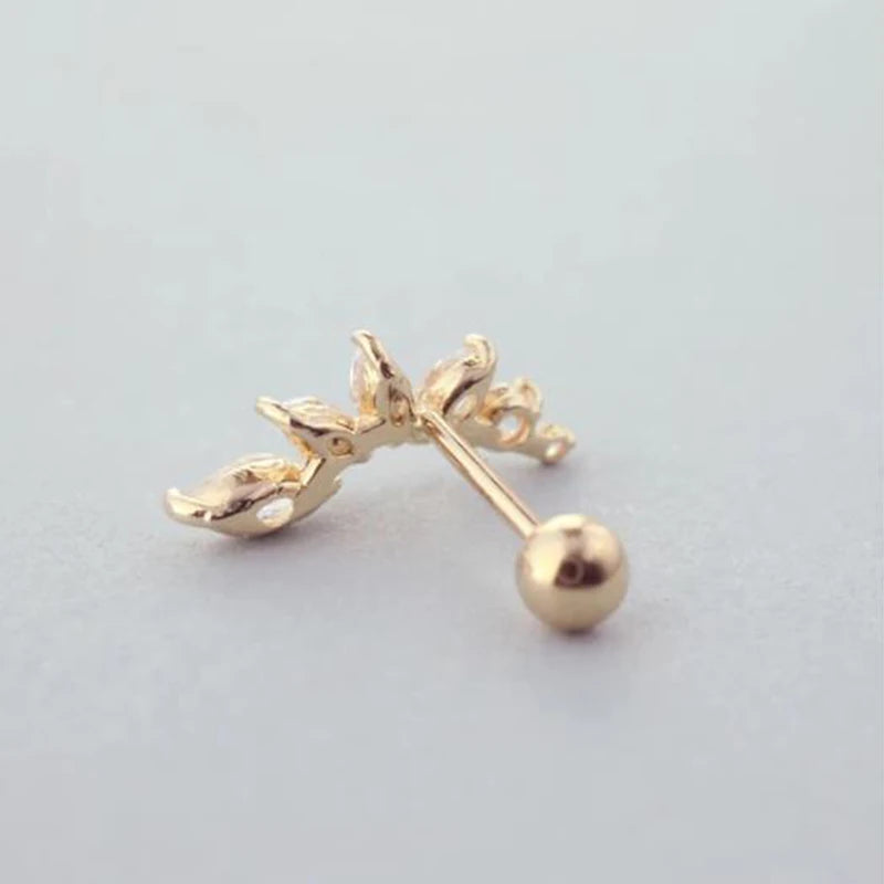 Aide 925 Sterling Silver 1pc Geometry Multi Piercing Stud Earrings For Women K Gold Simple Elegant Tassel Jewelry Gift Pendiente