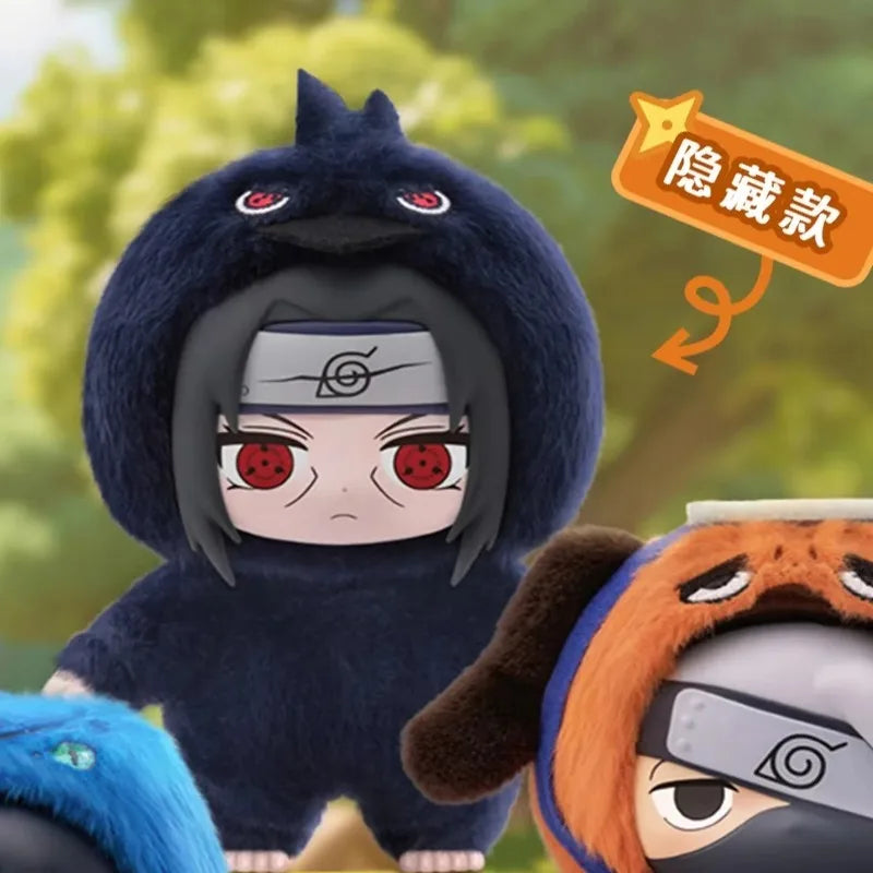 Original BANDAI Eaki Naruto Uzumaki Naruto Blind Box Shippuden Beast Party Series Plush Doll Anime Characters Are Cute Toys Gift