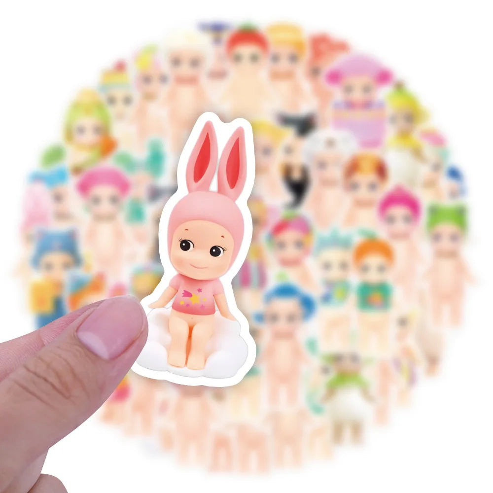 10/30/60PCS キャラクターグッズ ソニーアングル 漫画ステッカー デカール おもちゃ DIY スーツケース スケートボード 電話 荷物 自転車 ステッカー ギフト
