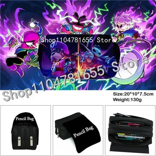 Anime Figures 3Pcs Backpack Set Kawaii Schoolbag Cartoon Mochila Anime Large Capacity 16 inch Bags Birthday Gifts
