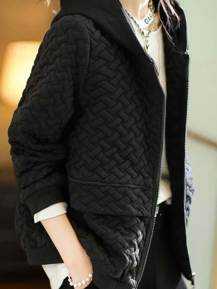 New Autumn Winter Women's Jackets Hooded Jacket Cardigan Coats Luxury Designer Wear Korean Fashion Tops Loose