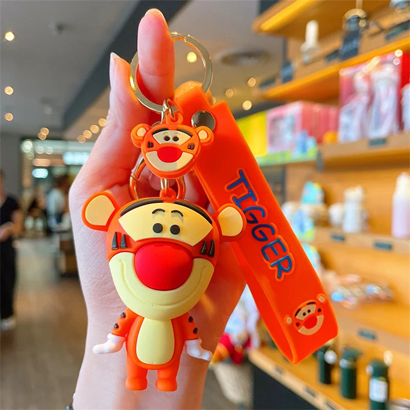 New Kawaii Anime Disney Keychain Toy Story Personalized Variety of Cartoon Doll Keyring Key Chain Car Pendant Kids Toys Gifts