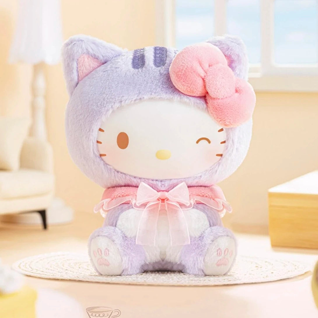 Genuine Play With Kittens Series Blind Box Hellokitty Kuromi Melody Mystery Box Anime Figure Pendant Collection Kid Custom Gift