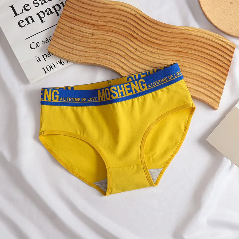 Cotton Women Panties Sexy Sports Underwear Safety Pants Plus Size Boxer Shorts Mid-Rise Boyshorts Intimates Girls Solid Briefs