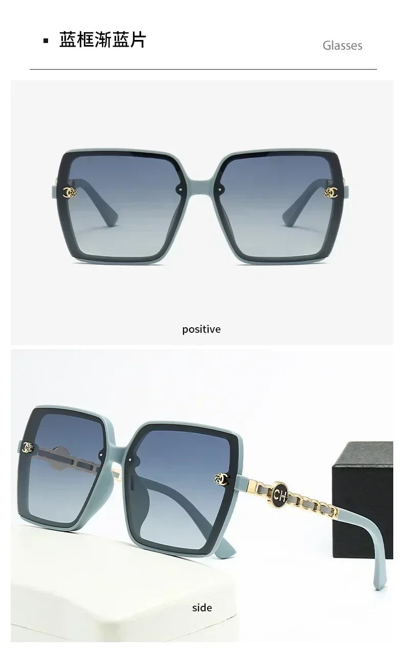 Polarized Sunglasses for Women, Fashionable Square Sunglasses, Driver's Goggles, Face Enhancing Small Glasses