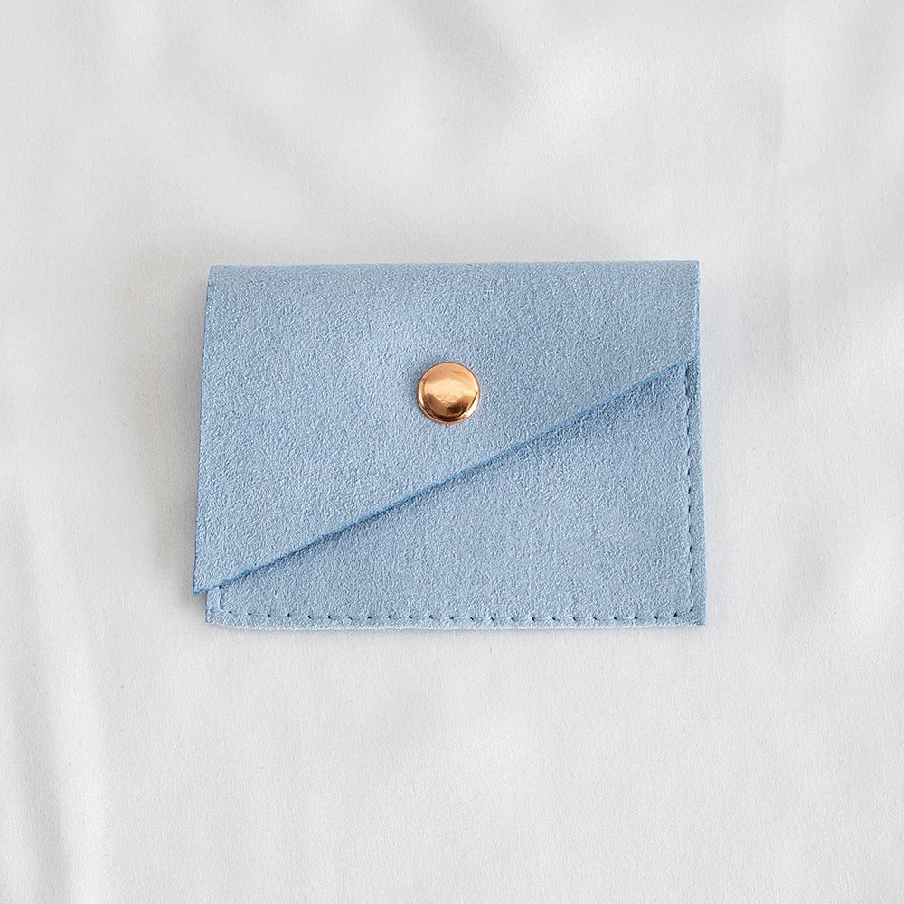 100Pcs Luxury Dark Green Microfiber Gold Snap Bag Envelope Button Purse Pouch For Ring Earrings Headset Coin Soap Gift Organizer