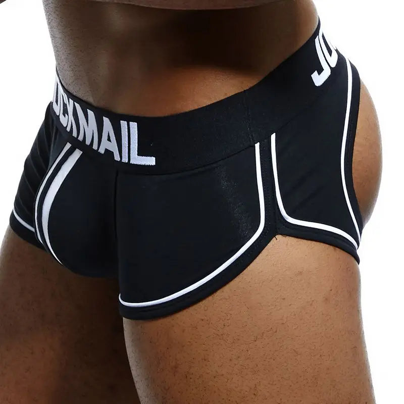 Men's Panties Jockstraps Men Underwear Gay Thong Man Boxer Shorts Underpants Slip Sexy Cotton Pouch Cuecas Gay Thongs G String