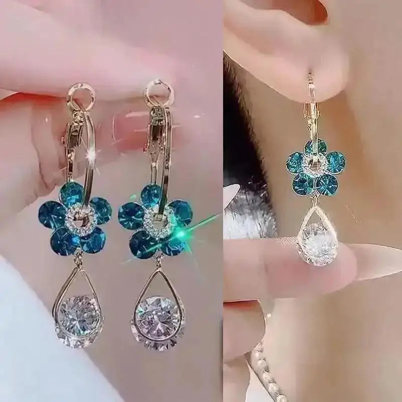 925 Silver Needle Korean Fashion Water Drop Pearl Earrings For Women Jewelry 2025 Trending New Women's Elegant Palace Earrings