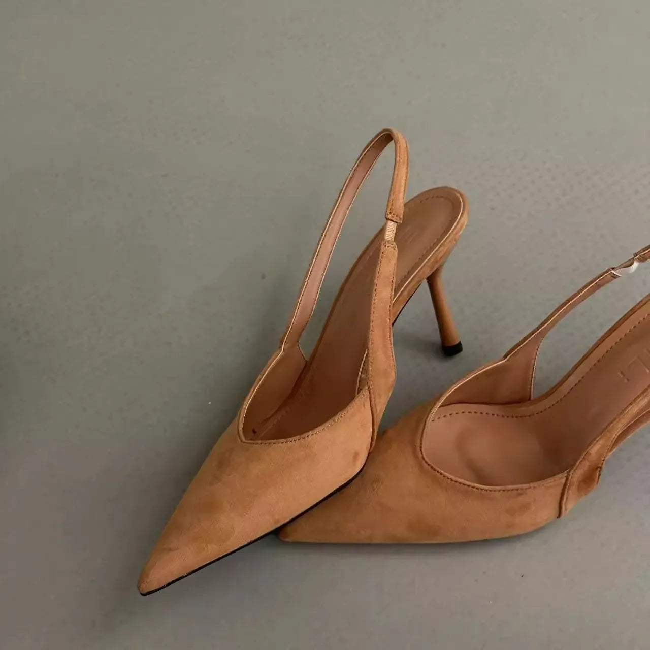 Women High Heels 2025 Summer New Fashion Pointed Toed Pumps Female Stiletto Slingback Shallow Weddings Bridal Shoes Zapatos