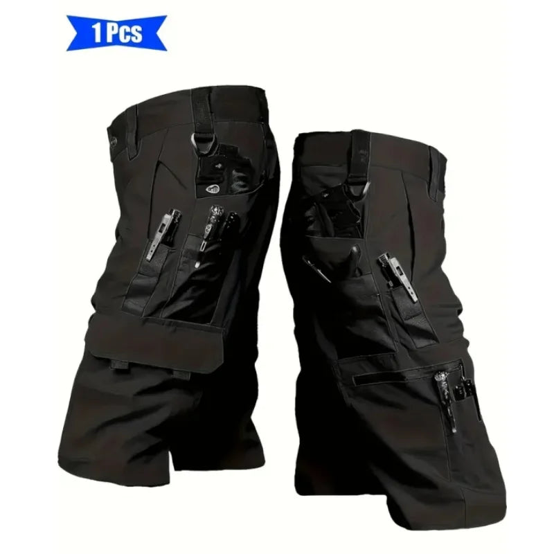 Men's Outdoor Hiking Workwear Shorts Tactical Shorts Multifunctional Pockets Suitable for Hiking Mountaineering Fishing Cycling