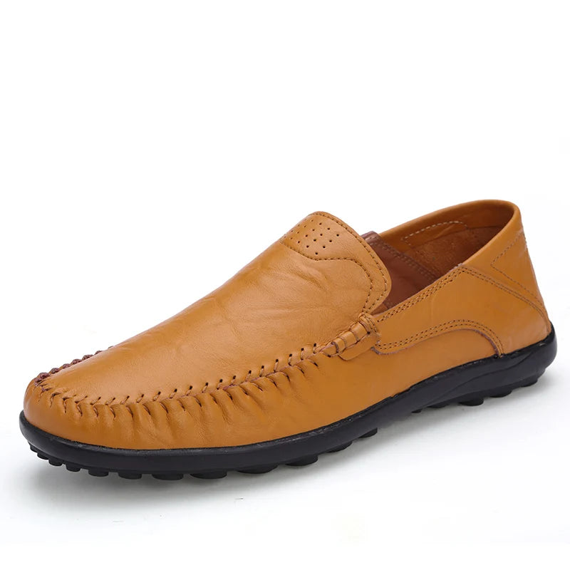 Men Loafers Leather Shoes For Men Casual Shoes Moccasins Breathable Sneakers Men Driving Shoes Comfort Flats