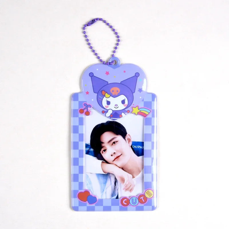 Sanrios Card Bag Cute Anime Figure Cinnamoroll Kuromi Id Bus Card Storage Case Holder Melody Pochacco Students Card Sleeve Gift