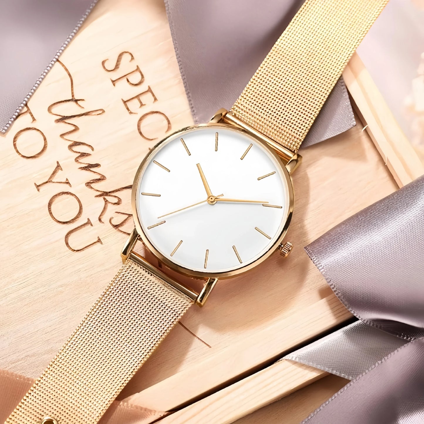 Luxury Women Watches Top Brand Metal Mesh Belt Quartz Wristwatch for Woman Fashion Simple Ladies Watch Clock Gift reloj mujer