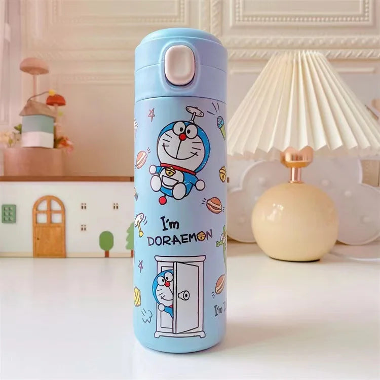 Sanrio 304 Stainless Steel Vacuum Cup Kawaii Anime Thermos Cute Cartoon Mymelody Kuromi Cinnamoroll Bomb Lid Straight Drink Cup