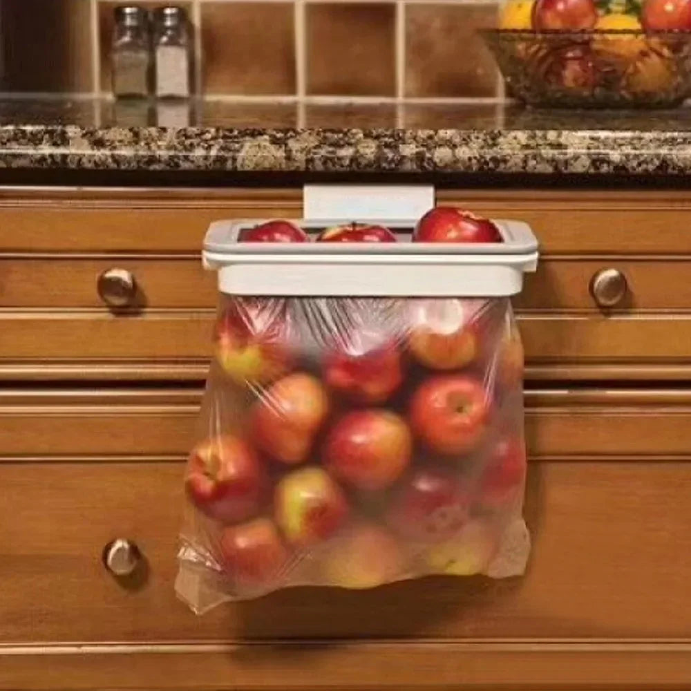 Garbage Hanging Bag Kitchen Trash Storage Rack Bag Hook Scouring Pad Dry Shelf Holder Kitchen Organizer Dish Rack