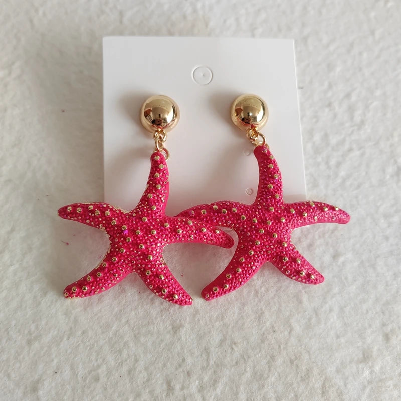 Trendy luxury Starfish Flower Elastic Pearl Bracelet Bangle Jewelry For Women Party Gift