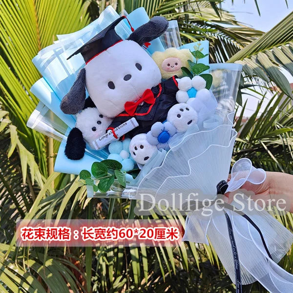 Sanrio Star Kirby Plush Cartoon Doll Bouquet Kirby Stuffed Doll Friend Graduation Birthday Valentine'S Day Photo Creative Gift