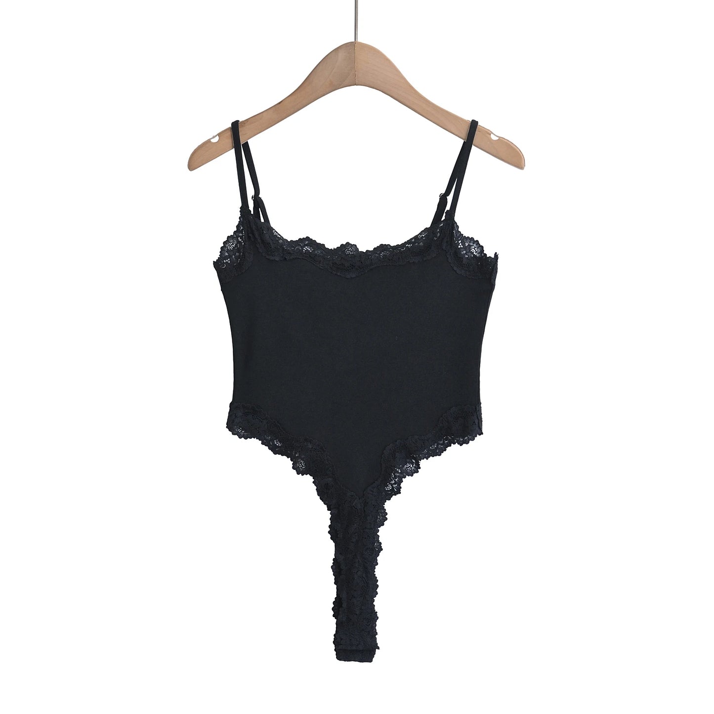 Sexy Bodysuit Tops For Women 2025 Summer Y2k Clothes Lace Panel BodySuits Women Solid Color Cami Bodysuit Backless Lace Top Pink