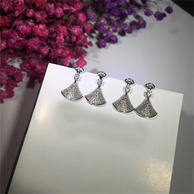 Design Fashion Earring 925 Silver Jewelry Earring 3A Cubic Zirconia Earring