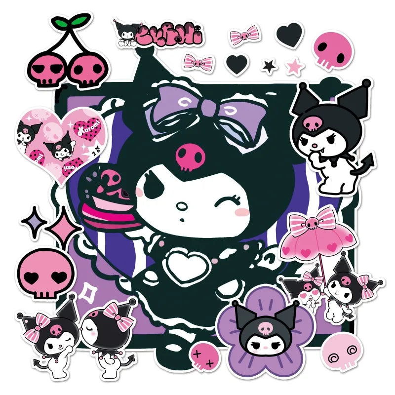 Super Large Sanrio Hello Kitty Stickers Cartoon Stickers for Scrapbooking Laptop Suitcase Waterproof Sticker Decal Kid Toy