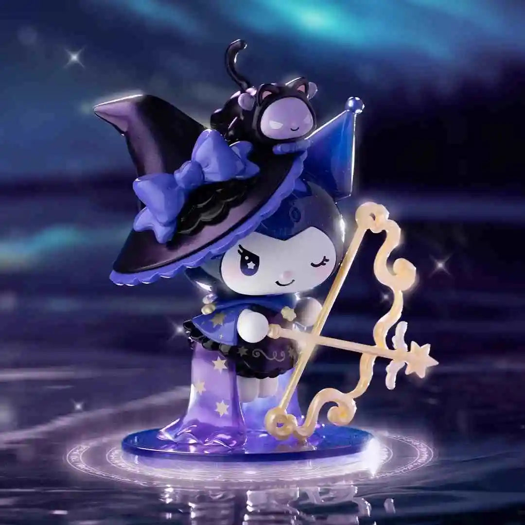 Anime Sanrio Character Starry Night Party Magician Series Blind Box My Melody Kuromi Hellokitty Piano Cute Toy Doll Gift