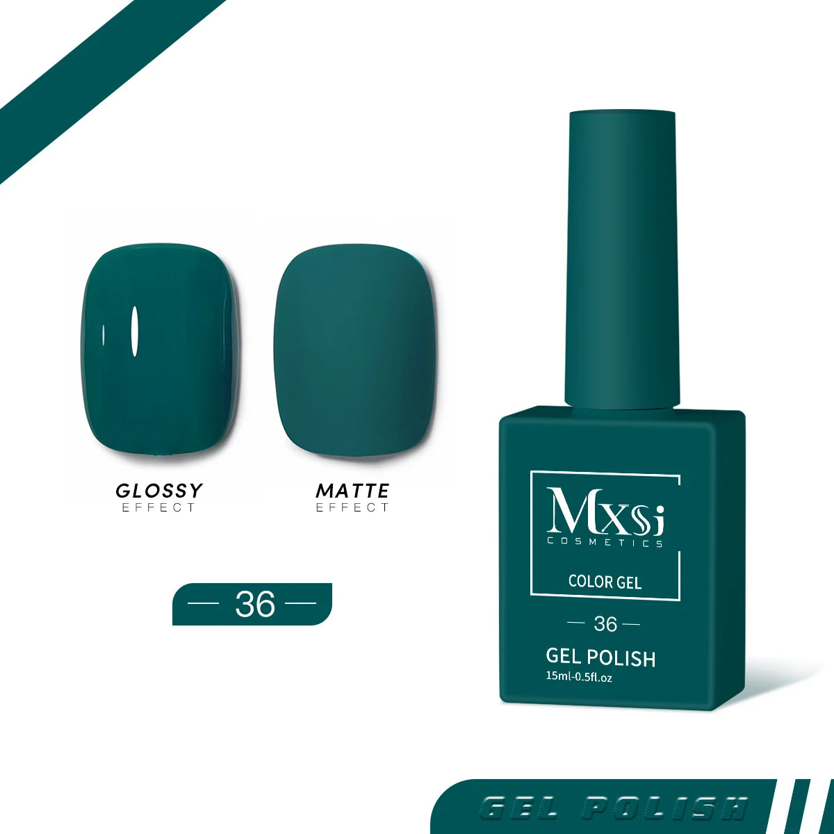 Mxsi 15ml ジェルネイルポリッシュ ネオンブラウン ロイヤルブルー レッドグリーン パスタルヌード ネイルアートワニス ジェルラッカー トップコート UVジェルネイル 未セット