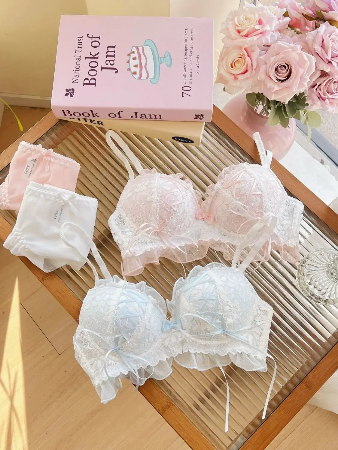Japanese Style Lolita Princess Wind Lace Lace Lingerie Design for Girls Push-up Bra Women Underwear Push Up Bra