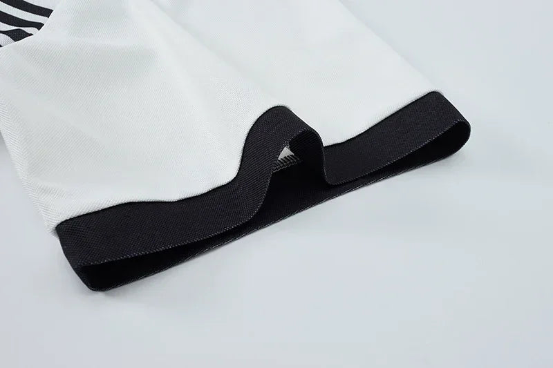 ストライプ柄ポロシャツ メンズ プラスサイズ 1XL-7XL 110-175kg 半袖ポロTシャツ ゆったりポロシャツ オーバーサイズトップス 大きいサイズ メンズ服