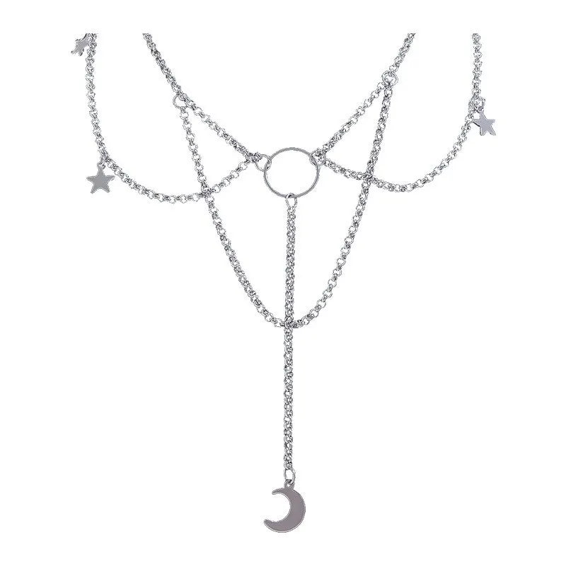 Velvet Clavicle Chain Fashion Necklace Moon Exquisite And Aesthetic Simple Cute Girl Pendant Necklace