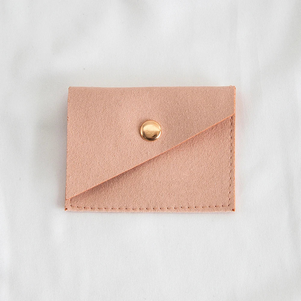 100Pcs Luxury Dark Green Microfiber Gold Snap Bag Envelope Button Purse Pouch For Ring Earrings Headset Coin Soap Gift Organizer