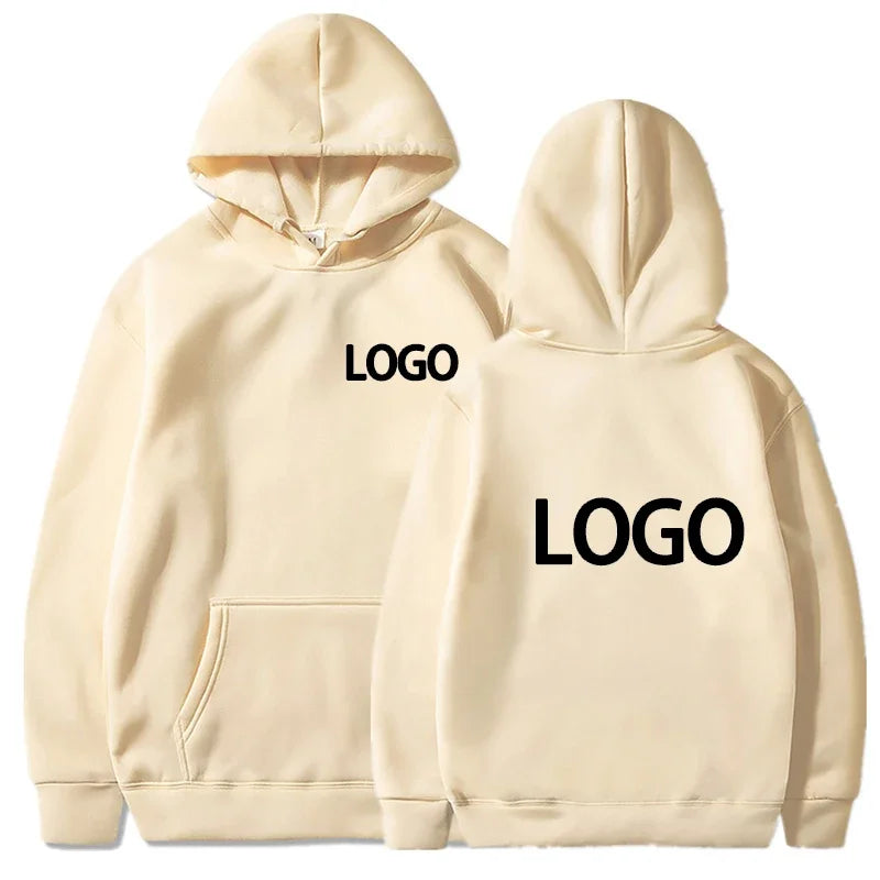Customized Printing Men's and Women's Hoodies, Loose Casual Clothing, Fashionable Long Sleeved Hooded Pullover, 2025