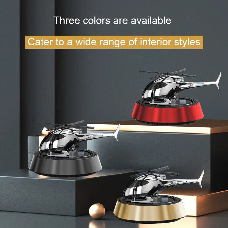 Car perfume solar rotating airplane aromatherapy decoration car interior long-lasting eau fragrance car ornament high-end