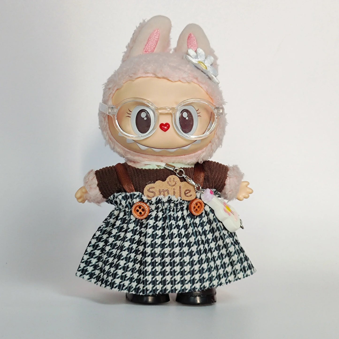 Labubu 1st & 2nd Gen Outfit - 17cm Sitting Vinyl Figure Clothes | Casual Style | Pop Mart Collectible